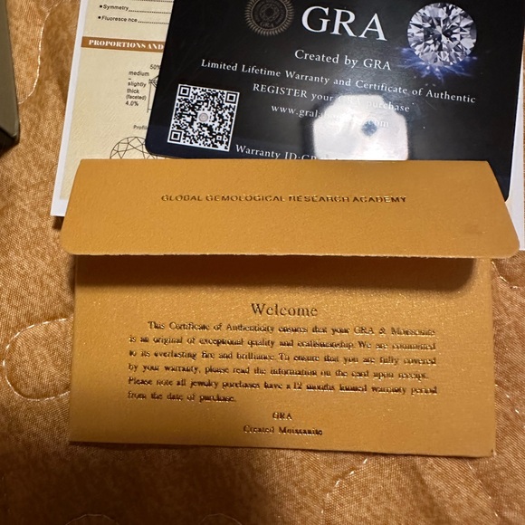 Dazzling Moissanite Halo Ring - Picture 8 of 16